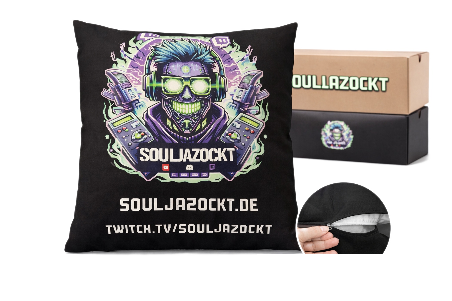 Souljazockt Premium Kissen